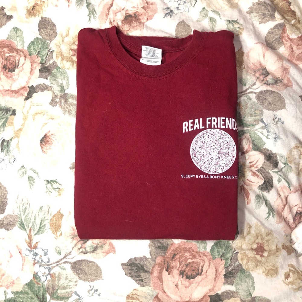 maroon real friends t-shirt